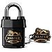 1921eurdcc Lucchetto Impermeabile Ad Alta Sicurezza Con Logo 100 Anni, Nero, 97 X 54 X 32 Mm - Foto miniatura 1