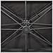 Ombrellone a Sbalzo con Doppia Copertura 400x300 cm Antracite - Foto miniatura 2