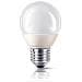 Lampadina a Risparmio Energetico Sferica Smerigliata 8 W E27 Luce Bianca Calda - Foto miniatura 2