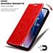 Custodia Compatibile Con Oppo Find X3 Lite In Rosso Mela - Coperchio Protettiva Con Chiusura Magnetica, Funzione Stand E Tasca Per Le Carte - Foto miniatura 6