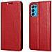 Custodia Compatibile Con Oppo Find X3 Lite In Rosso Mela - Coperchio Protettiva Con Chiusura Magnetica, Funzione Stand E Tasca Per Le Carte - Foto miniatura 8
