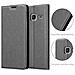 Custodia Compatibile Con Samsung Galaxy J1 Mini 2016 In Grigio Titanio - Coperchio Protettiva Con Chiusura Magnetica, Funzione Stand E Tasca Per Le Carte - Foto miniatura 6