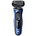Rasoio Elettrico Braun Series 6 61-b1200s Trimmer Tecnologia Sensoflex Nero Blu - Foto miniatura 1