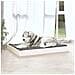 Cuccia Per Cani Bianca 101,5x74x9 Cm In Legno Massello Di Pino - Foto miniatura 4