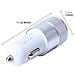 Caricabatterie Da Auto Csm9177 Per Accendisigari Usb Dual 3a 1a + 2.1a Silver Per Smartphone - Foto miniatura 2