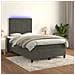 Letto A Molle Con Materasso E Led Grigio Scuro 120x200 Cm - Foto miniatura 1