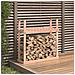 Portalegna 110x35x108,5 Cm In Legno Massello Di Douglas - Foto miniatura 1