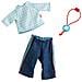 Dress Set Jeans - Pantaloni Di Jeans E Camicia Blu 12 Bambole Morbide - Foto miniatura 1