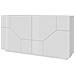 Credenza Stefano, Madia Da Cucina A 4 Ante, Buffet Da Soggiorno, 100% Made In Italy, Cm 200x43h86, Bianco Lucido - Foto miniatura 4