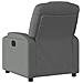 Poltrona Reclinabile In Tessuto Grigio Scuro - Foto miniatura 6