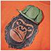 Felpa Da Bambino Con Stampa Gorilla Arancione Scuro 104 - Foto miniatura 4