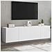 Mobili Tv A Parete 2pz Bianchi 80x30x41 Cm - Foto miniatura 1