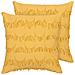 Cuscino Decorativo Agastache 45 X 45 Cm Geometrico Giallo - Foto miniatura 5