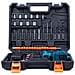 Kit Trapano Avvitatore con Percussione Completo di Punte, Bussole, 2x Batterie Ioni di Litio, Carica Batterie e Valigetta - Foto miniatura 3