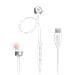 AURICOLARE CON MIC IN EAR WHITE TYPE C - Foto miniatura 1