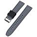 Cinturino In Morbido Silicone Compatibile Con Omega X Swatch Moonswatch 22mm Black+grey - Foto miniatura 4