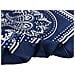 Elegante Sciarpa Quadrata Paisley - 70x70 Cm Navyblue - Foto miniatura 4