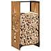 Rastrelliera per Legna da Ardere 40x30x80 cm in Acciaio Corten - Foto miniatura 4