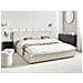 Letto Ad Acqua Lino Sintetico Lestre 180 X 200 Cm Bianco Sporco - Foto miniatura 1