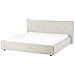 Letto Ad Acqua Lino Sintetico Lestre 180 X 200 Cm Bianco Sporco - Foto miniatura 2