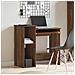 Scrivania Mensole Rovere Marrone 84x40x78 Cm Legno Multistrato - Foto miniatura 3