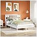 Letto Libreria Senza Materasso Bianco 135x190 Cm Legno Di Pino - Foto miniatura 1