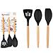 Set 3 Pzs Palle Cucina Silicone Legno Nero - Foto miniatura 1