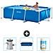 Piscina Fuori Terra - Rettangolo - 260x160x65 Cm - Blu - Include Accessori Coordinati Cb75 - Foto miniatura 1