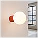 Lampada Da Parete Halo Rosso Ocra Ip44 Sl. 1727 - Moderno Lampada Da Parete Ocra Rossa 12x12x17 Cm - Foto miniatura 3