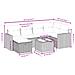 Set Divani da Giardino con Cuscini 7pz Nero Polyrattan - Foto miniatura 4