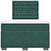 Giroletto a Molle con Materasso Verde Scuro 120x190 cm Velluto - Foto miniatura 4