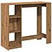 Tavolo Bar con Ripiano Rovere 124x46x103,5 cm Multistrato - Foto miniatura 1
