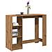 Tavolo Bar con Ripiano Rovere 124x46x103,5 cm Multistrato - Foto miniatura 2
