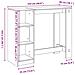 Tavolo Bar con Ripiano Rovere 124x46x103,5 cm Multistrato - Foto miniatura 9