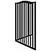Cancello per Cani Pieghevole 2 Pannelli Nero 160cm Legno Pioppo - Foto miniatura 5
