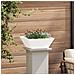 Vaso a Ciotola da Giardino 5 pcs Bianco 40 x 40 x 15 cm Acciaio - Foto miniatura 4