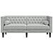 Divano Chesterfield Grigio chiaro 174 x 74.5 x 70.5 cm Velluto - Foto miniatura 4