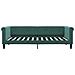 Divano Letto Estraibile Cassetti Verde Scuro 90x200cm Velluto - Foto miniatura 7