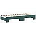 Divano Letto Estraibile Cassetti Verde Scuro 90x200cm Velluto - Foto miniatura 8