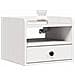 Comodino 2 pcs Bianco 38 x 36 x 29.5 cm Legno di pino massello - Foto miniatura 3