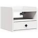 Comodino 2 pcs Bianco 38 x 36 x 29.5 cm Legno di pino massello - Foto miniatura 5