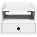 Comodino 2 pcs Bianco 38 x 36 x 29.5 cm Legno di pino massello - Foto miniatura 7