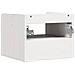 Comodino 2 pcs Bianco 38 x 36 x 29.5 cm Legno di pino massello - Foto miniatura 9