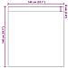 Tende in Voile con Tasche per Aste 2 pz Viola - Foto miniatura 9