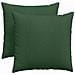 Cuscini da Divano 2 pcs Verde Scuro 45 x 45 cm Tessuto in Cords - Foto miniatura 1