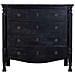 Comò In Legno Laccato Nero Invecchiato Con 4 Cassetti 100x40x90h Cm - Foto miniatura 2