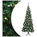 Albero di Natale Artificiale Angolare con 300 LED Verde 180 cm - Foto miniatura 1