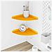 Mensola sospesa 2 pcs Giallo senape 24 x 24 x 2 cm - Foto miniatura 2