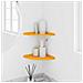 Mensola sospesa 2 pcs Giallo senape 24 x 24 x 2 cm - Foto miniatura 4