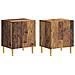 Comodino 2 pcs Legno antico 43 x 34,5 x 50 cm - Foto miniatura 1